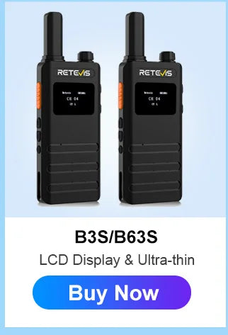 RETEVIS RT622 Walkie Talkie Mini 2 pcs PMR 446 Portable Two-way Radio ht PTT Walkie-talkies Communication Radio for Restaurant