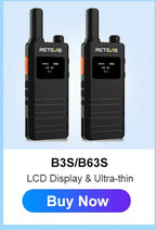 RETEVIS RT622 Walkie Talkie Mini 2 pcs PMR 446 Portable Two-way Radio ht PTT Walkie-talkies Communication Radio for Restaurant