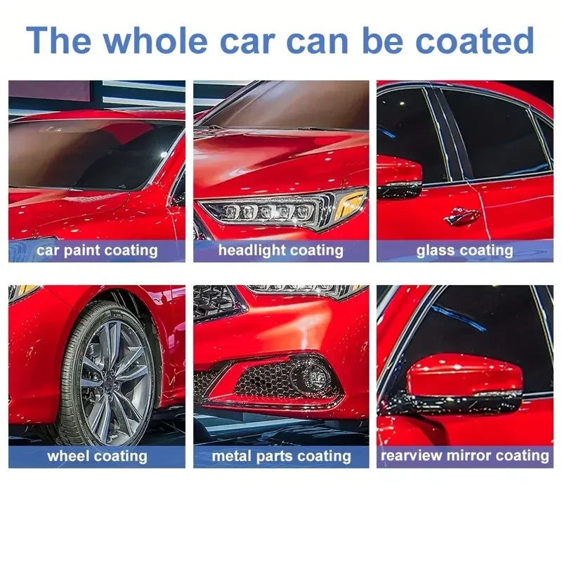 Automotive 3-in-1 ceramic coating spray - advanced nano polishing, hydrophobic layer, high gloss, protection and beautification,
