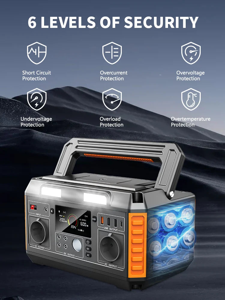 3000W Portable Power Stations Lifepo4 Battery Camping Outdoor Power Supply 5376wh Energy Storage 2400W Portable Power Generator