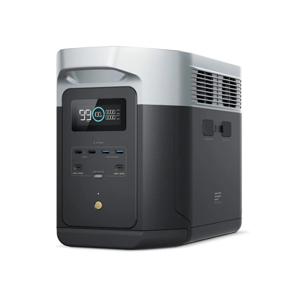 ECOFLOW Portable Power Station DELTA 2 Max, 2400W LFP Solar Generator, Full Charge in 1 Hr, 2048Wh Solar Powered Generator