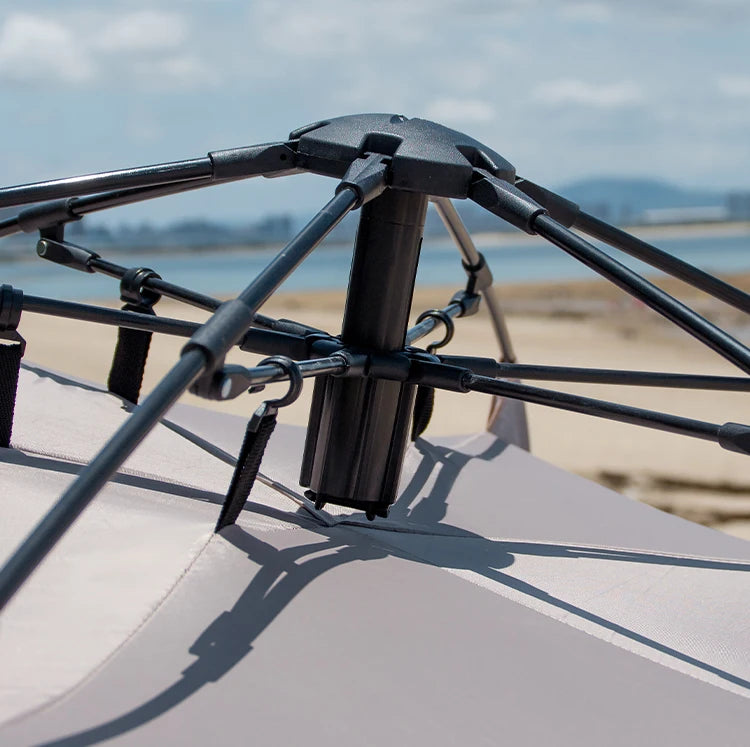 Sonuto Outdoor 3-4P One-Touch Camping Tent Quick Automatic Opening Beach Fishing Tent Family Travel Picnic Park Anti-UV Shade