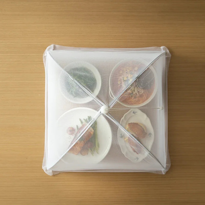 SHIMOYAMA Kitchen Food Cover Foldable Anti Fly Mosquito Mesh Cover Picnic Dinner Table Umbrella Style Tent Cover Kitchen Gadgets