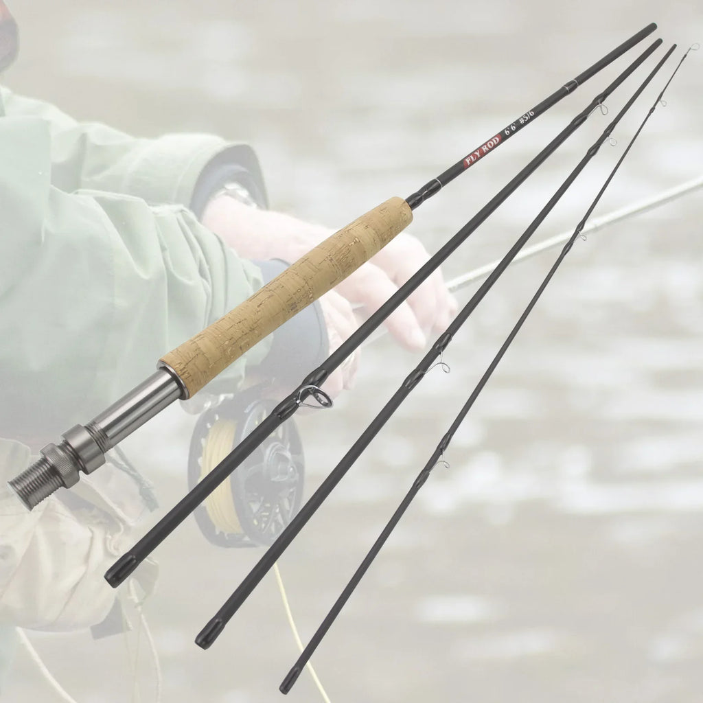 Mavllos Sneak Fishing Fly Rod 6.5ftT 8ft 9ft  Cork Handle Light Lake River 40T Carbon Fiber Fly Rod For Trout and Bass