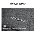 Septwolves Fashion Design Printed Leather Backpack Man Large Flip Cover Business Print Travel Laptop Bags Big Monogram Bagpack