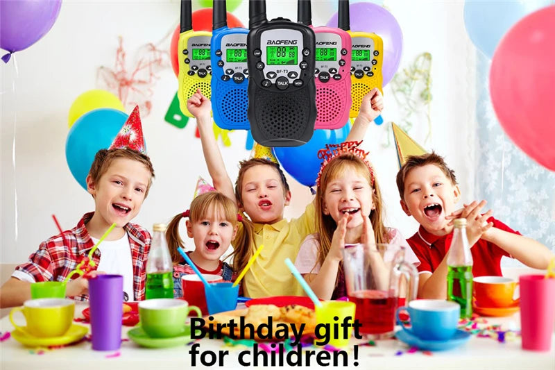 2PCS Baofeng BF-T3 Mini Walkie Talkie Children Toy Gift Kids Amateur Radio UHF 22 Channels Handheld Two Way Radio For Boys Girls