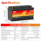 6Ah 10Ah 12Ah 20Ah 30Ah 12V 100Ah LiFePO4 Battery Pack BMS 200Ah 300Ah Lithium Iron Phosphate Rechargeable Battery