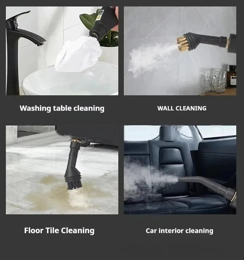 1.2L Steam Cleaner High Temperature Sterilization Air Conditioning Kitchen Hood Home /Car Steaming Cleaner 220V/110V EU/US Plug