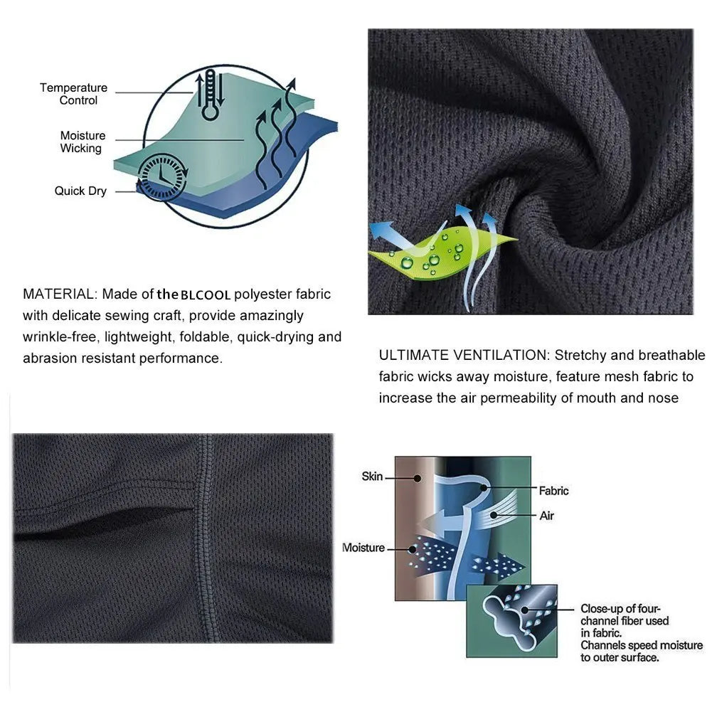 Balaclava Ski Mask Full Face Cover For Men And Women Breathable Full Face Mask For Skiing Outdoor Sports