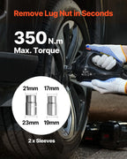 SucceBuy 5T Electric Car Jack Electric Scissor Jack 12V Tire Changer with Electric Impact Wrench & LED Light for Sedan SUV Truck