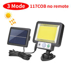 LED Solar Split Wall Lamp 3 Mode Waterproof Motion Sensor Lamp Security Outdoor Street Lighting Solar Lamp for Garden Wall Light