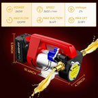 Cordless Diesel Transfer Pump Kit  21V DC Fuel Transfer Pump Battery Powered 12GPM Portable Self-Priming Diesel Pump Kit