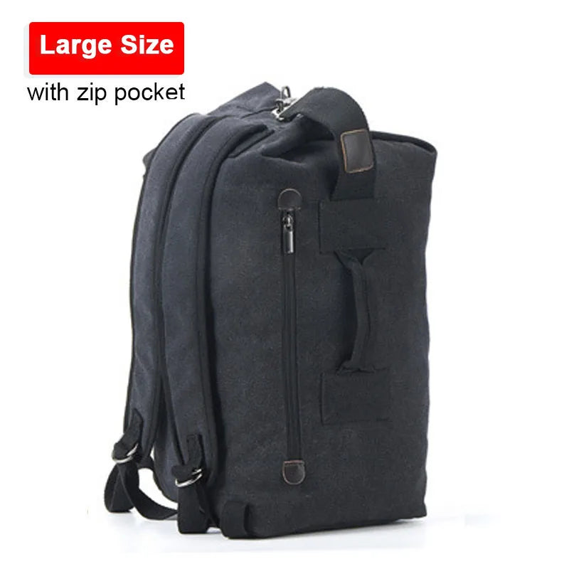 Outdoor Travel Bag Backpack Man Light weight Canvas Bucket Shoulder Bags