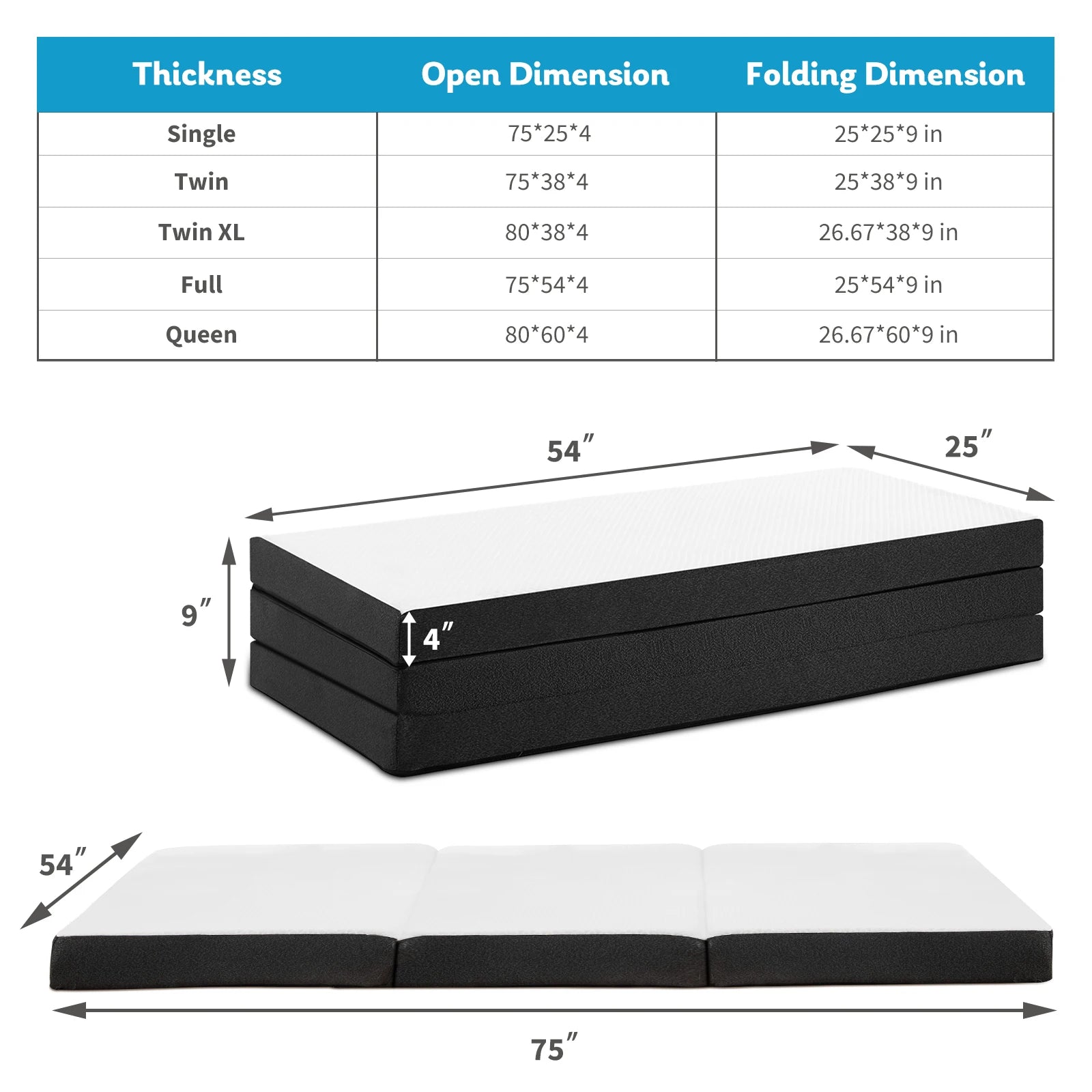 JHK Three Fold Portable Floor