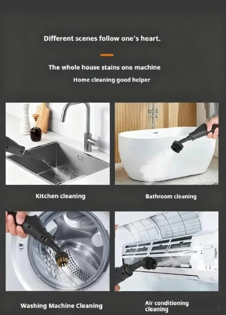 1.2L Steam Cleaner High Temperature Sterilization Air Conditioning Kitchen Hood Home /Car Steaming Cleaner 220V/110V EU/US Plug