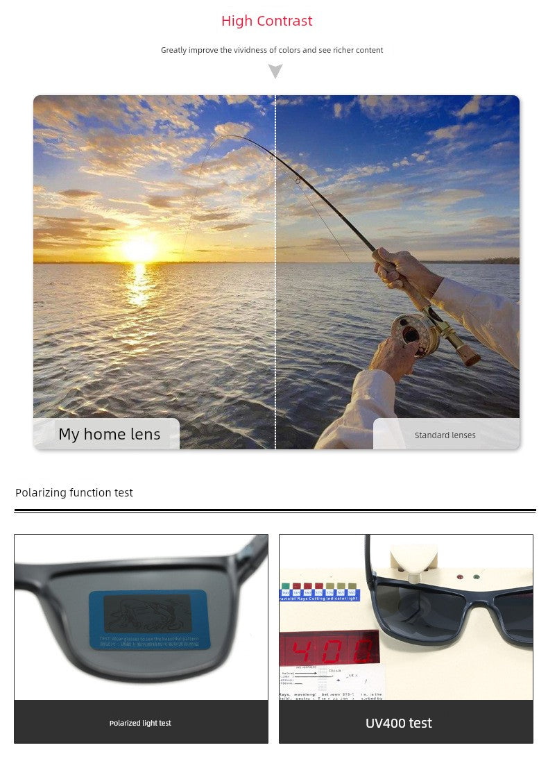 2025 Polarized Driving Sunglasses Men's with Myopic Glasses Option Sports Style Cool Coated Sunglasses Fishing Sun Protection UV400