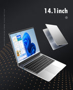 New Laptop Computer Windows 11 Pro Intel Atom A3950 2025 Notebook PC Gamer 12GB RAM 512GB 1TB SSD 1920*1080 Office Computer