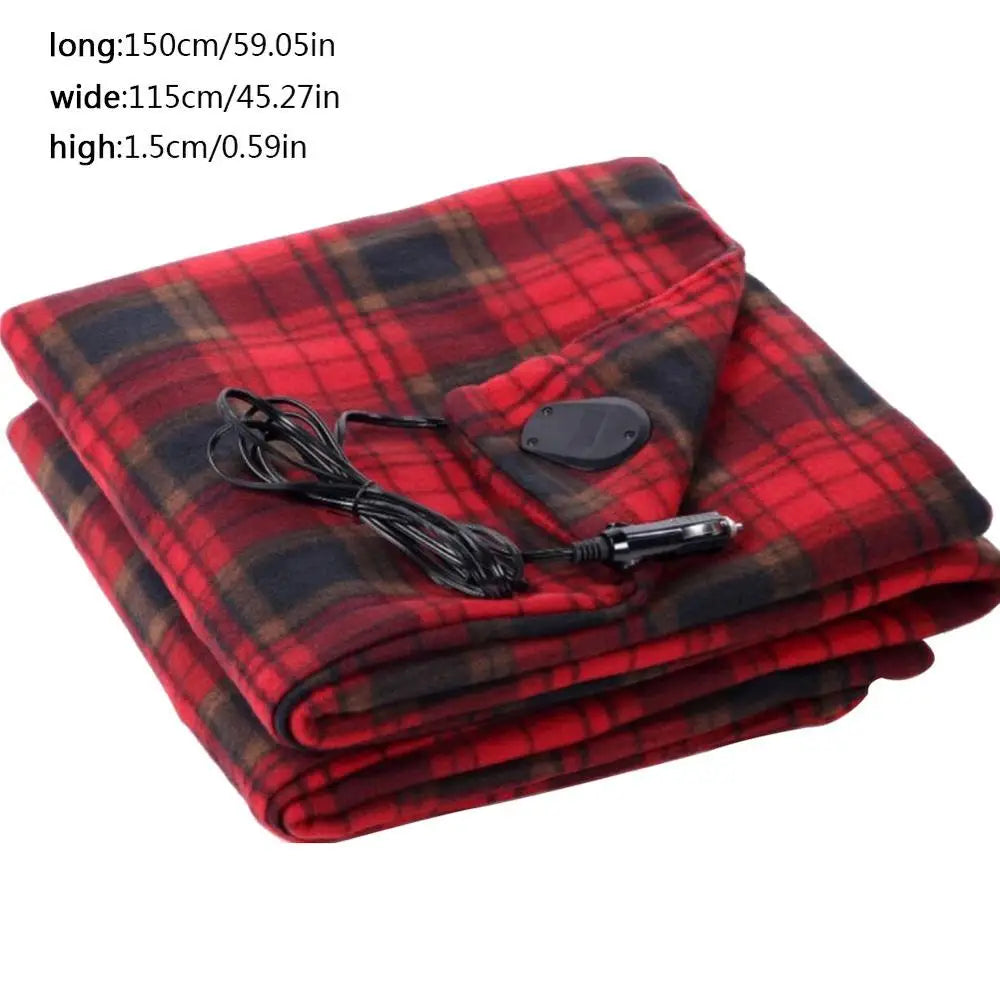 Heated Electric Blanket Sleeper Electric Mat for Large Trucks Car Camping soft Heating Thermal Pad 12V Car Heated Seat Cushion
