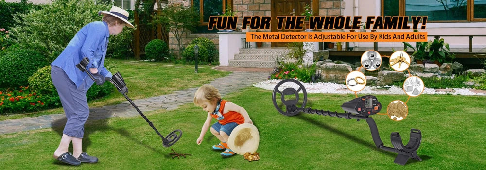 MD-5030 Underground Metal Detector LCD Display Pinpoint Function High Sensitivity Waterproof Search Coil for Coins,Relics,Gold