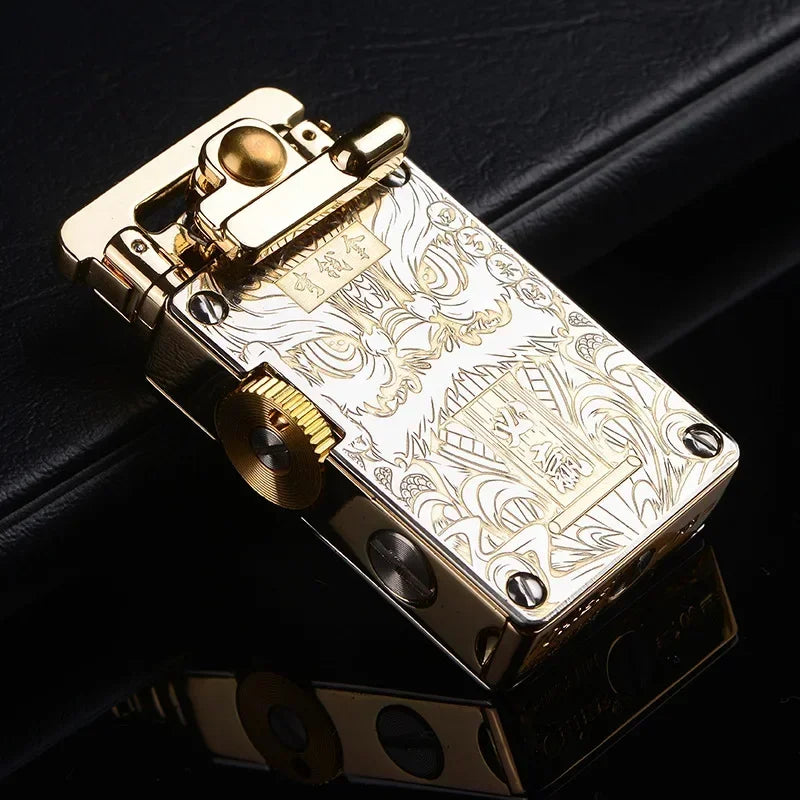 CHIEF Kerosene Lighter Light Luxury Rocker Ejection Ignition Mechanical Personalized Men's Business Gift Collectible