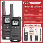 2pcs Baofeng F22 Mini Walkie Talkie PMR Communication Radio Profesional Walkie Talkies Ham Radio Transceiver For Restaurants