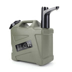 11L Large Water Tank Outdoor Water Bin with Faucet & USB Rechargeable Electric Water Pump Water Tank Cover for Camping Fishing