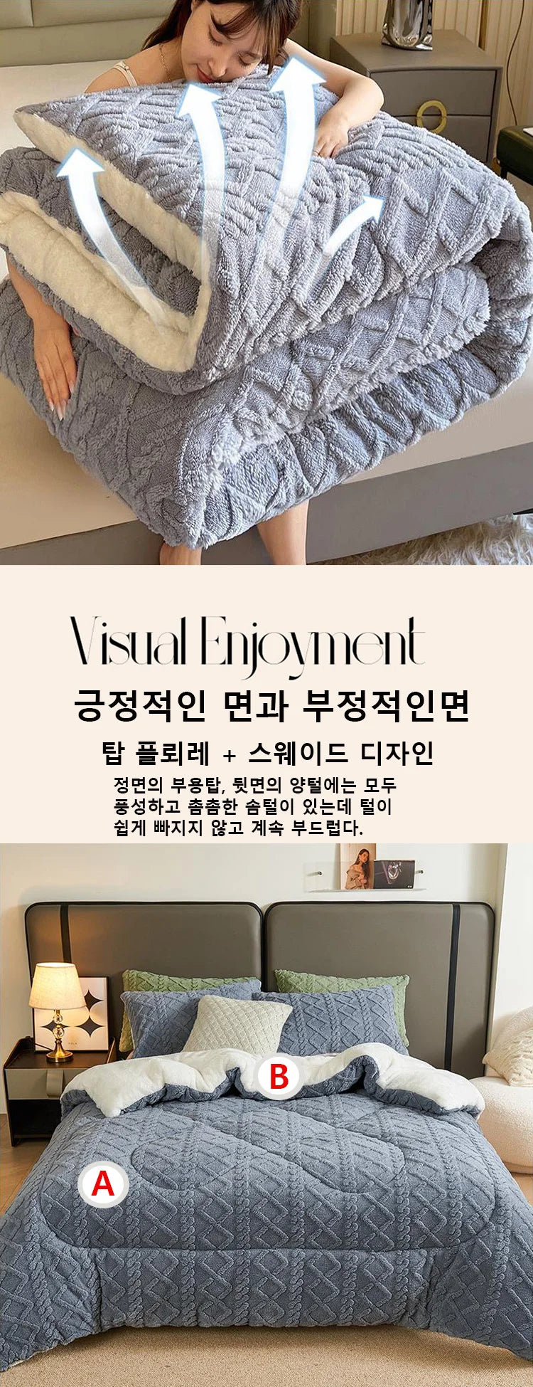 New Super Thick Winter Warm Blanket for Bed Artificial Lamb Cashmere Weighted Blankets Soft Comfortable Warmth Quilt Comforter