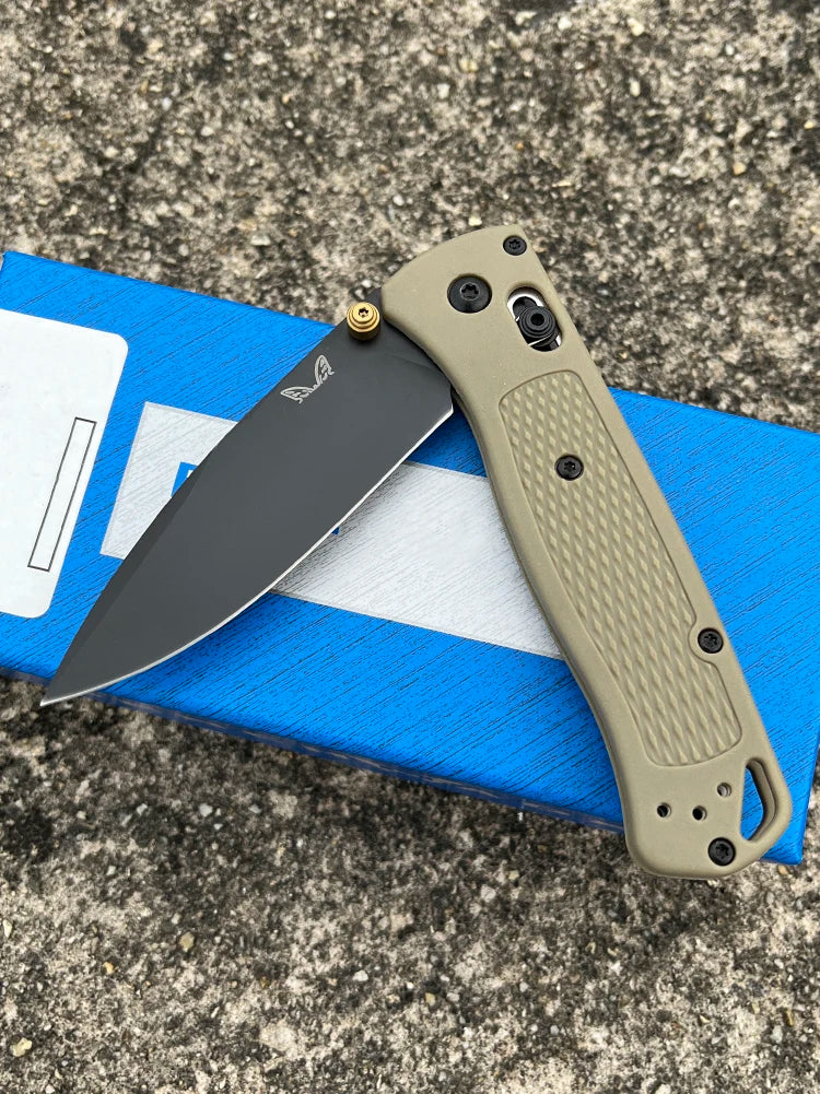 BM Bugout 535 EDC Knife Ranger Green Grivory Handle knife CPM-S30V Stainless Steel folding knife hiking tactical pocket knife
