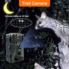 PR1000 Hunting Trail Camera 36MP  Night Vision Wildlife Camera With Motion Activated Outdoor Trail Cam Trigger Wildlife Scouting