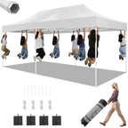 10x20 Heavy Duty Pop Up Canopy Tent for Parties Event Wedding Commercial Instant Canopy with Roller Bag, Party Tent Waterproof