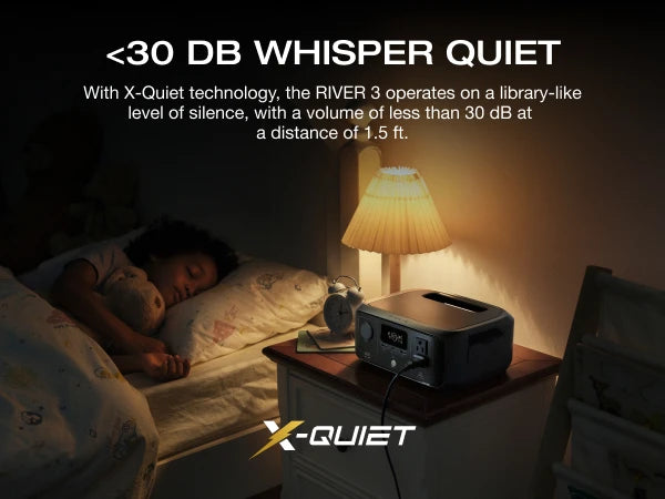 ECOFLOW RIVER 3 Portable Power Station, 230Wh LiFePO4 Battery Power Station, 300W Up to 600W AC Output