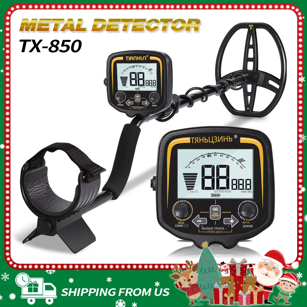 Treasure Hunter TX-850 L 11inch Coil Metal Detector Professional Underground Waterproof Gold Detector Pinpointer High Sensitive