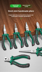 5inch Mini Multifuncational Pliers,  Electrician Special Wire Pliers, Pointed Nose Pliers, Small Handmade Industrial Grade Vice