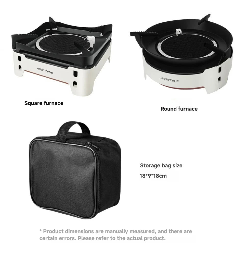 WESTTUNE Outdoor Infrared Combustion Stove Portable Cooking Burner 3600W Gas Stove with Electronic Ignition for Camping Picnic