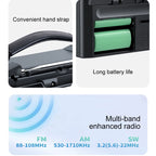 Portable AM FM SW Radio with LED Flashlight & BT Speaker Full Band Radio Emergency Radio for Outdoor Camping and Emergency
