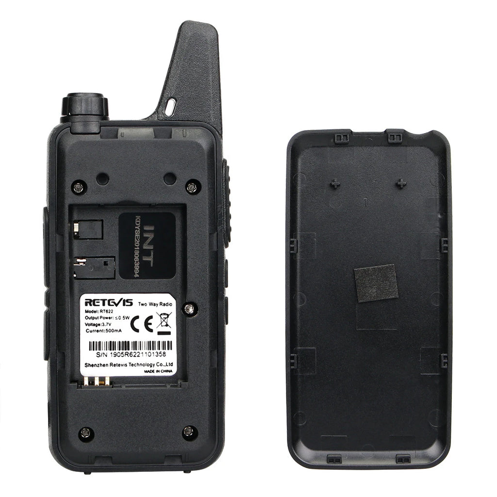 RETEVIS RT622 Walkie Talkie Mini 2 pcs PMR 446 Portable Two-way Radio ht PTT Walkie-talkies Communication Radio for Restaurant