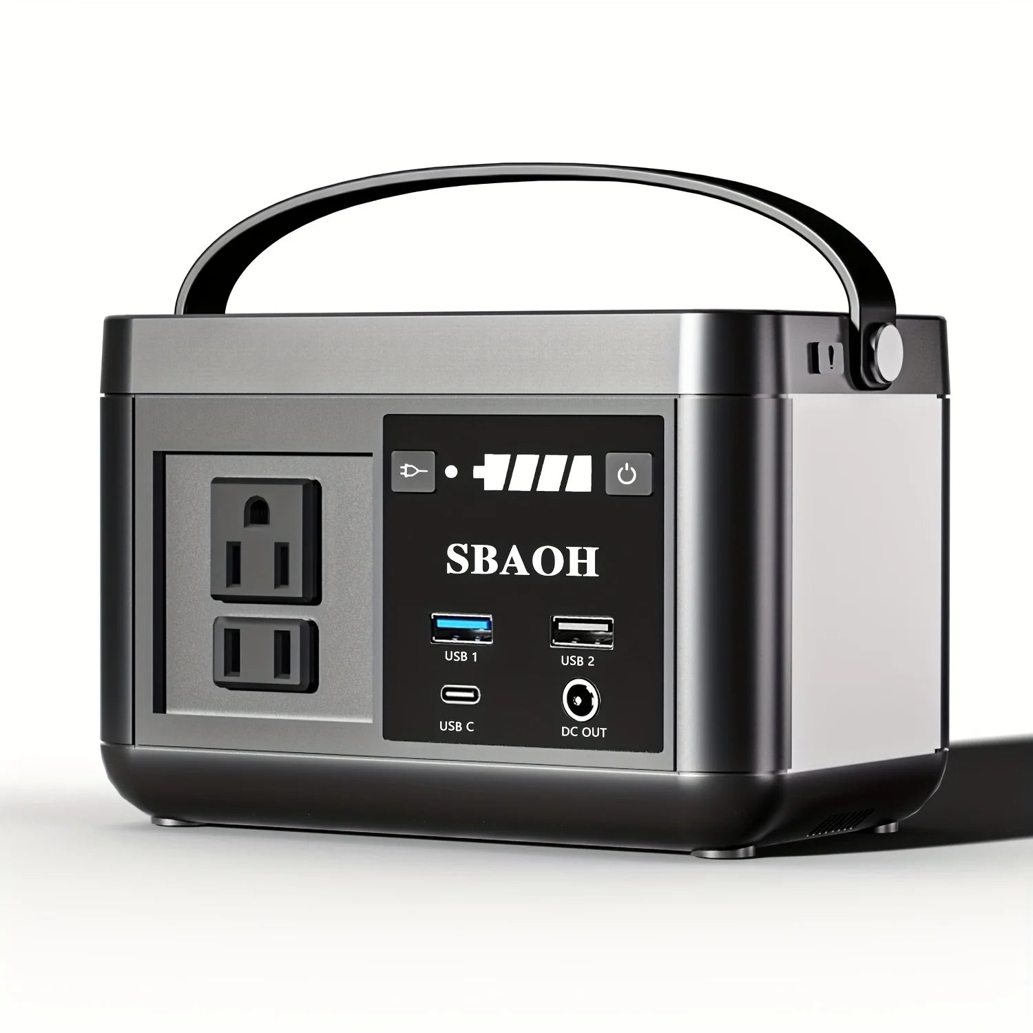Portable Power Station P86,88.8Wh 3.7 V LiFePo4 Battery, with 120W (150W Peak) AC Outputs, Solar Generator for Travel and Camping