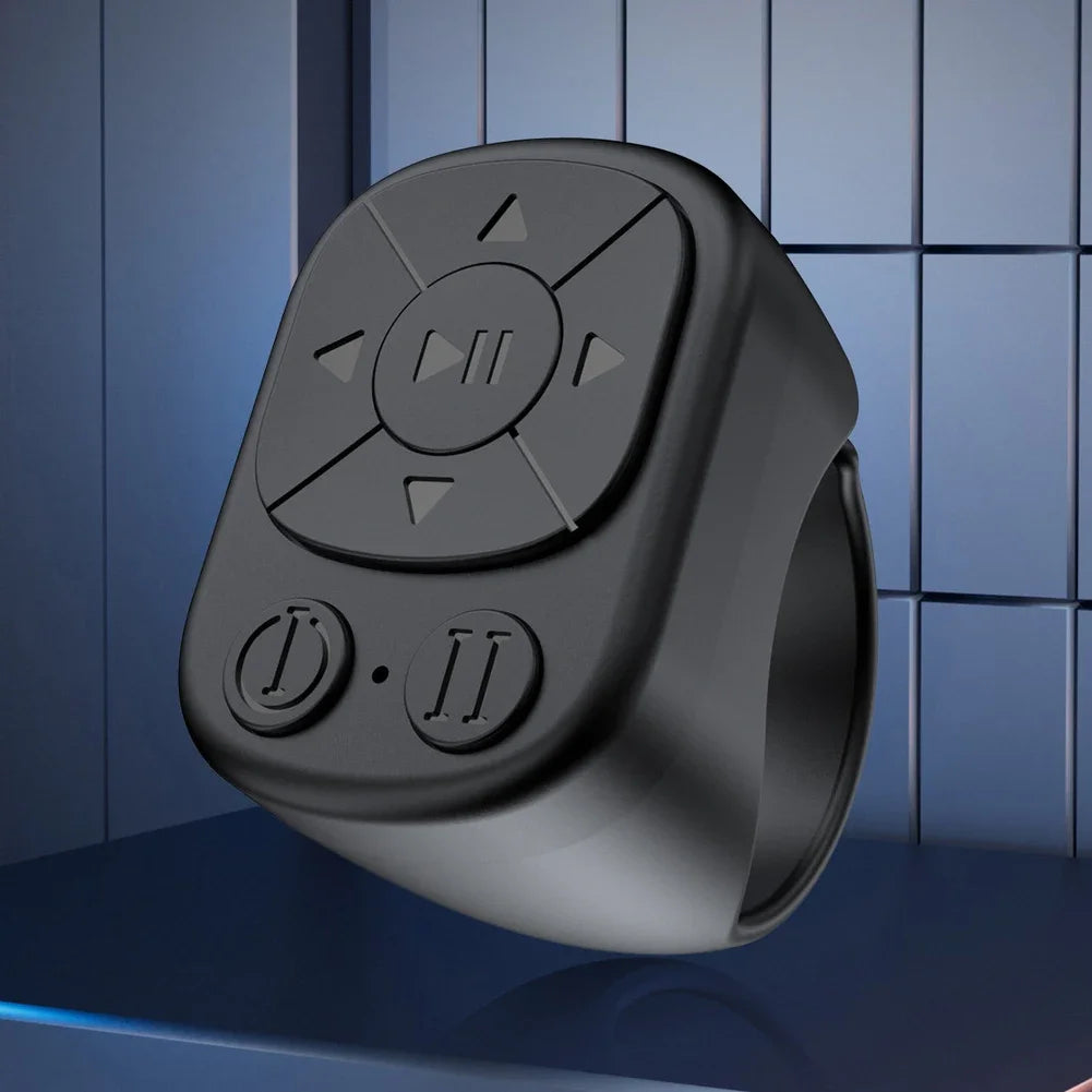 Smart Fingertip Ring Blutooth 5.3 Remote Control Mouse Wireless Mobile Selfie Mice Selfie Video Automatic Page Turner Browsing