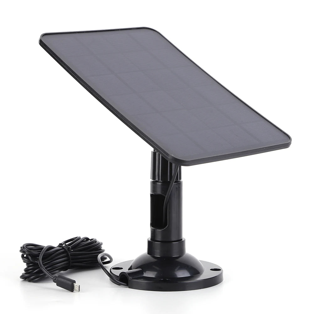 5V 20W Solar Panel Charger Voltage Regulator Monocrystalline Portable Solar Panel Micro USB/Type-C for Doorbell Courtyard Lights