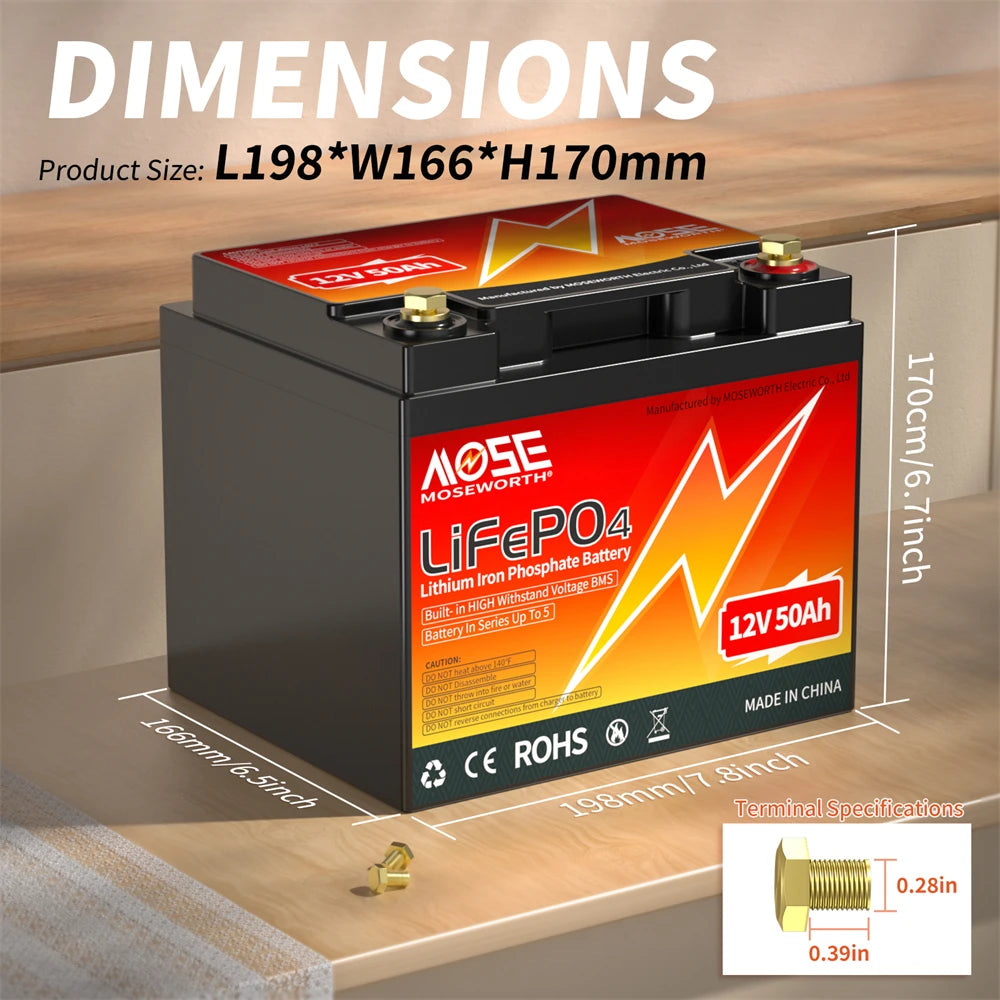 6Ah 10Ah 12Ah 20Ah 30Ah 12V 100Ah LiFePO4 Battery Pack BMS 200Ah 300Ah Lithium Iron Phosphate Rechargeable Battery