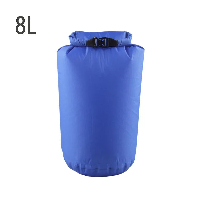 8L/25L/40L/70L/75L Waterproof Dry Bag Ultra Lightweight Airtight Bags Roll Top Drybags for Camping Kayaking Swimming Rafting