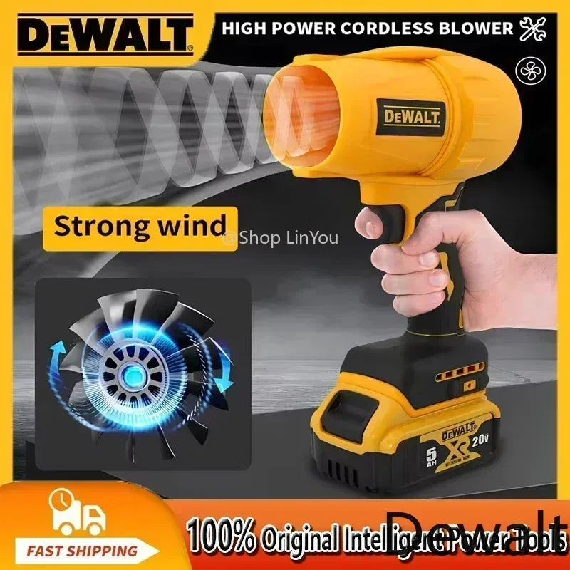 Dewalt 30000RPM Air Blower Cordless Turbo Fan Handheld Violent Fan Dryer 20V Rechargeable Dust Blowing Tool