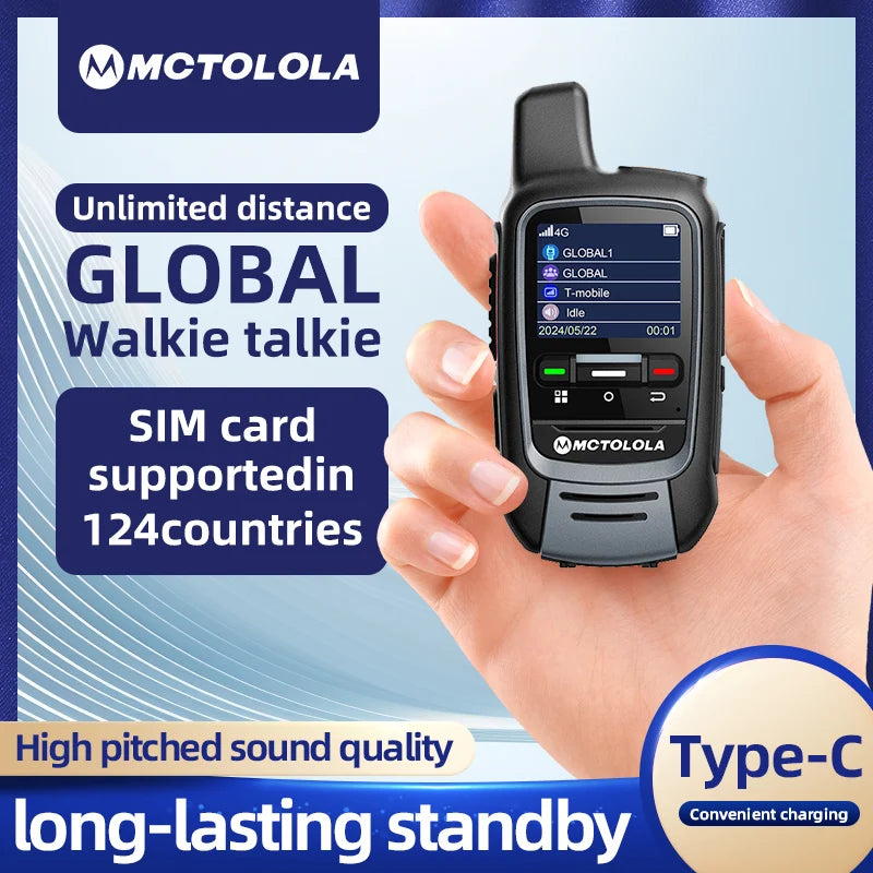 MOTOLOLA Global -4G/5G POC walkie talkie,Remote phone，global police civilian fleet Professional two-way radio (free)5000km