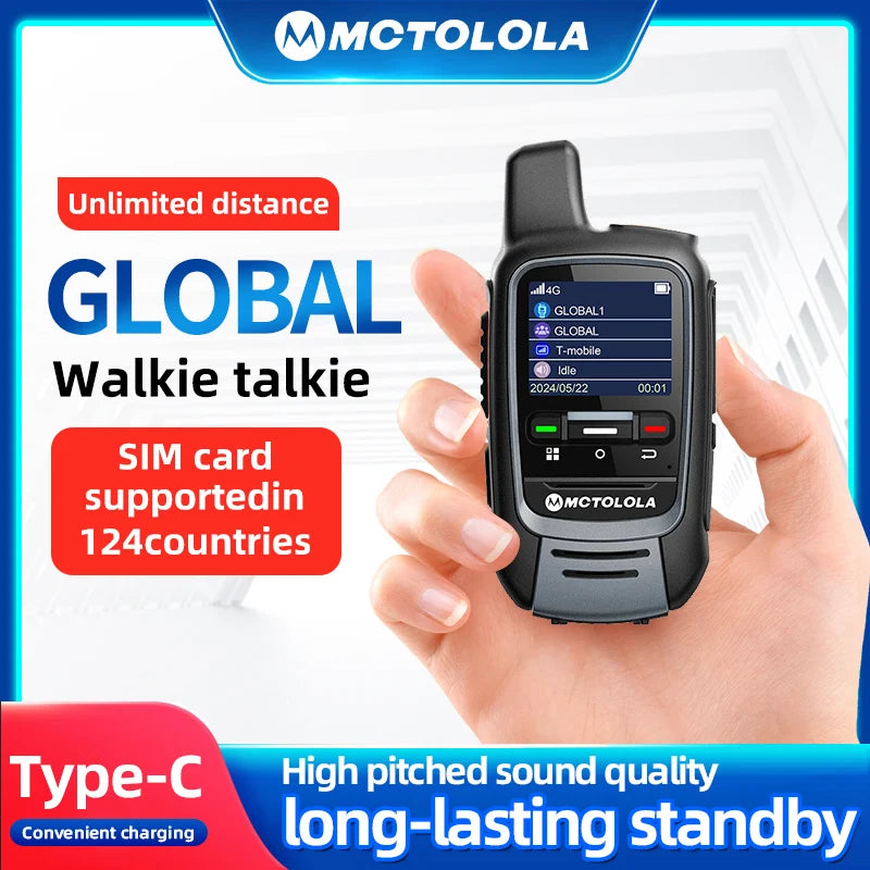 MOTOLOLA Global -4G/5G POC walkie talkie,Remote phone，global police civilian fleet Professional two-way radio (free)5000km