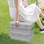 Folding Table with Storage Container Portable Folding Table with Storage Capacity Parking for Outdoor for Patio for Sports