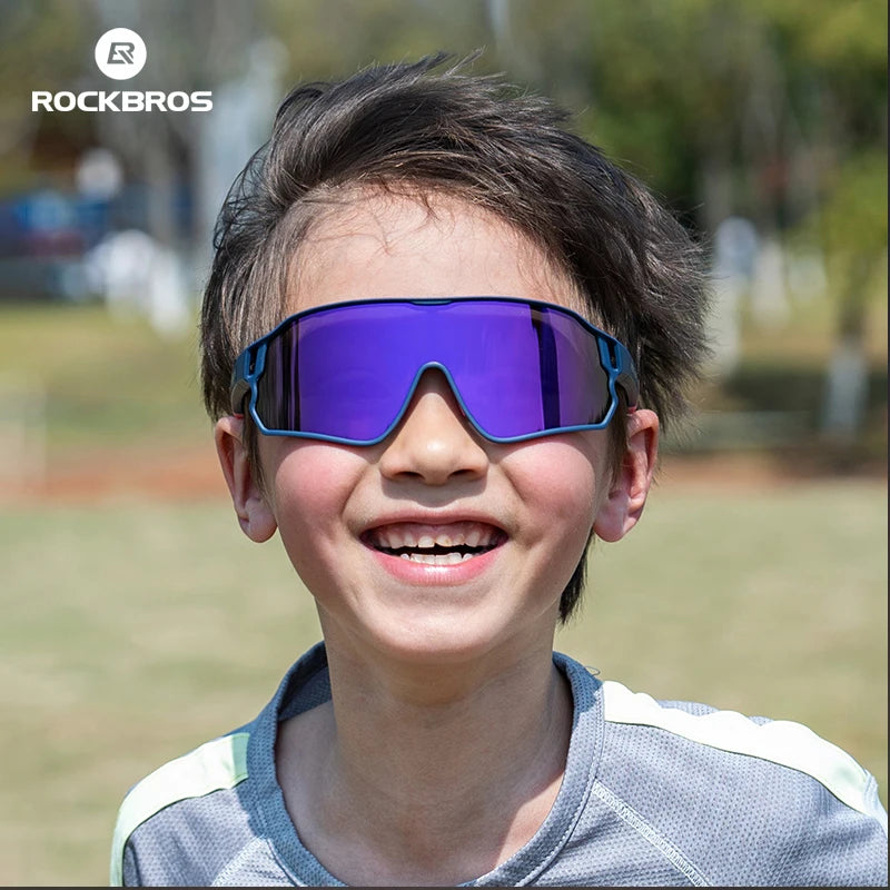 ROCKBROS Sunglasses Kids Girls Boys Polarized/Photochromic Goggles Children Glasses UV Protection Eyeglasses Eyewear