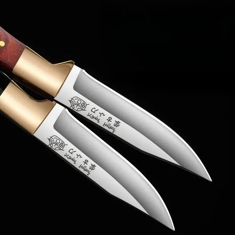 10pcs Boning Knife Meat Cleaver Stainless Steel Kitchen Mongolian Hand Meat Knife Roasted Whole Lamb Steak Knife with Cover