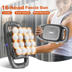 16-Head Fascia Gun High-Frequency Vibration Body Massage Gun Waist and Back  Massager Neck Shoulder Massager Muscle masajeador