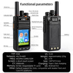 KSUT ZL65 Android 9.0 POC 4G LTE Wifi Radio Blue-tooth Two Way Radio Unlimited Distance Long Range Walkie Talkie