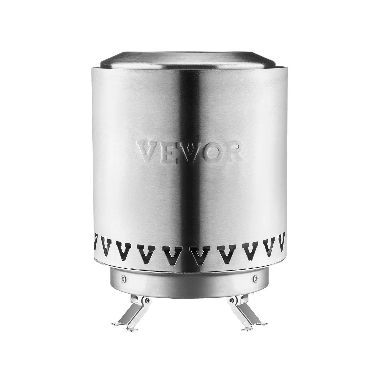 Tabletop Fire Pit 6 inch Stainless Steel Fireplace Indoor Outdoor Silver